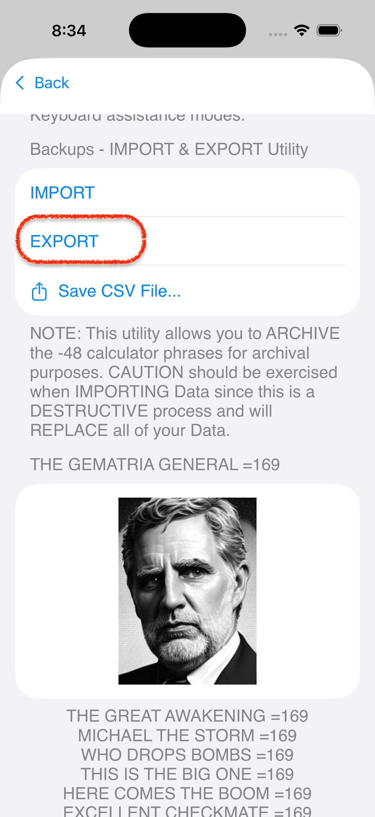 Activate Export